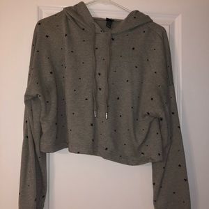 Star Cropped Hoodie